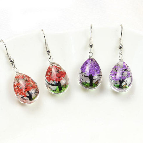 Dried Flower Elegant Earrings